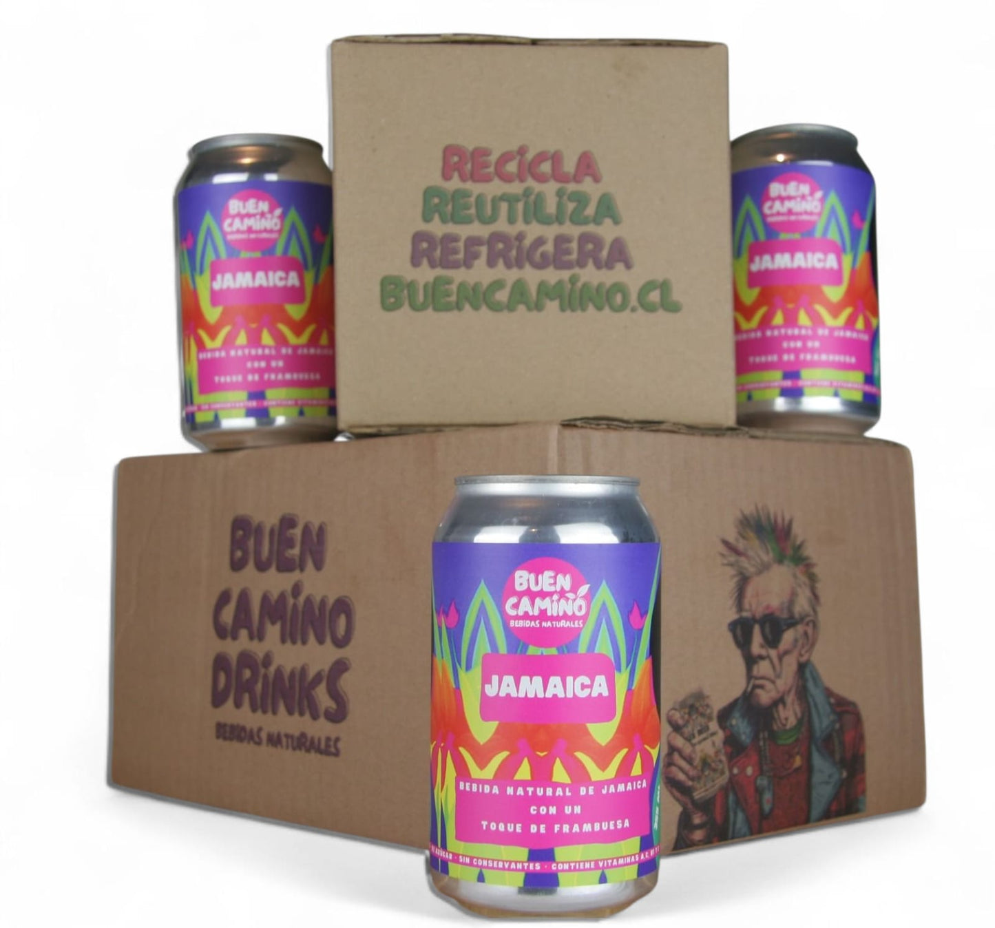 Pack JAMAICA FRAMBUESA. Si No Voy a Jamaica, Me Tomo Una