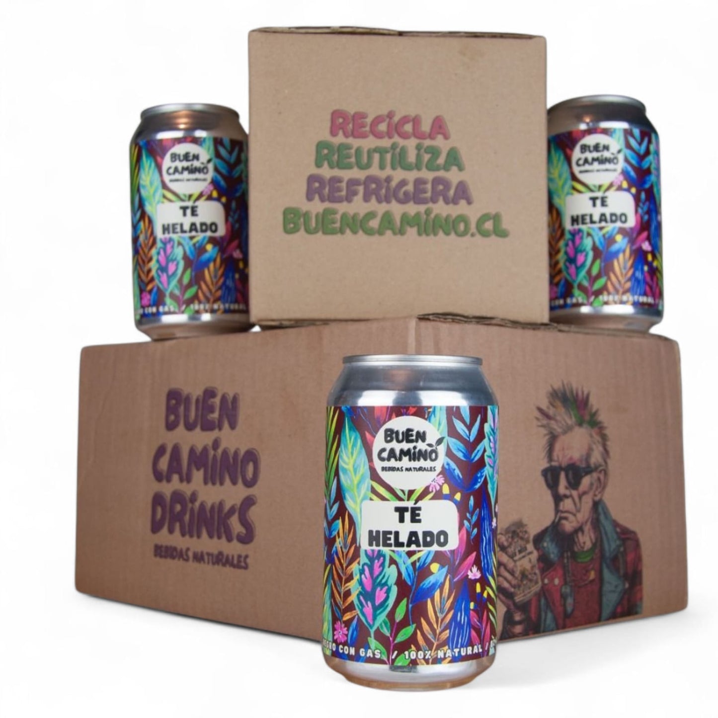 Pack ICE TEA Pa’ No Dormirte. Sin químicos, pero con gas y energía.