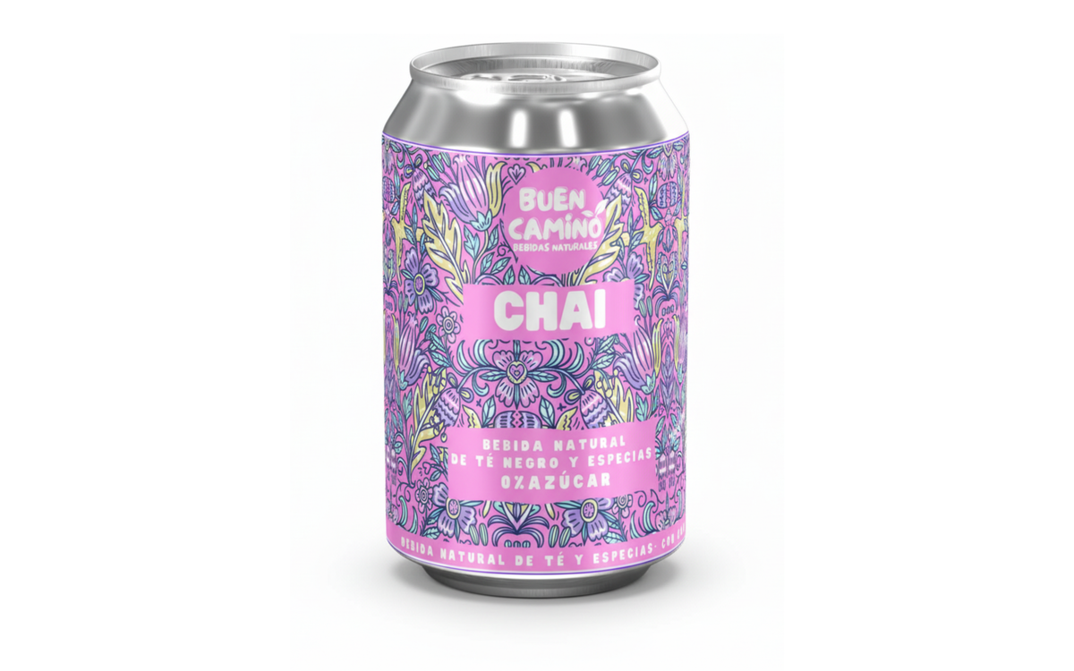 Chai Sin Azúcar | Infusión Gasificada Especiada | Pack Latas 355ml - 6 pack