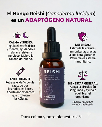 Reishi Adaptogeno Natural - Beneficios