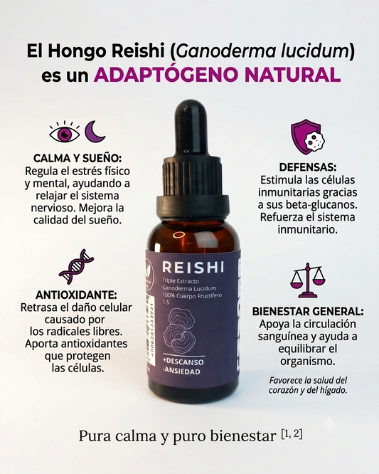 Reishi Adaptogeno Natural - Beneficios