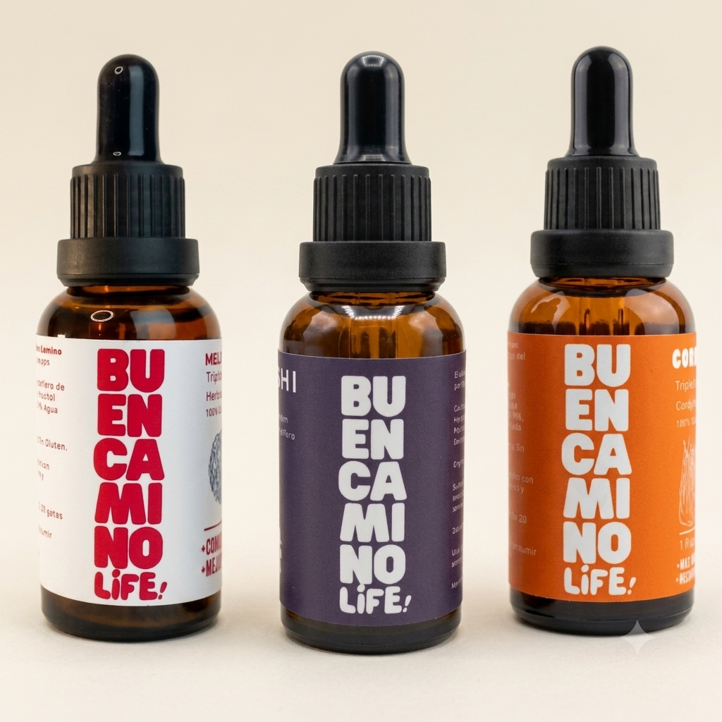 Pack Full Adaptógenos - Melena de León, Reishi y Cordyceps - Buen Camino Life