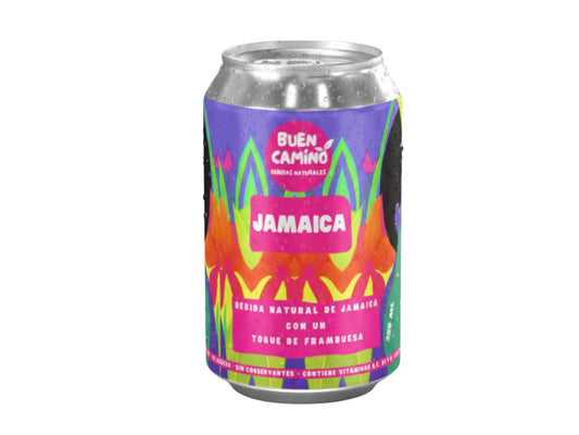 Jamaica/Hibisco Frambuesa Sin Azúcar | Bebida Gasificada | Pack Latas 355ml